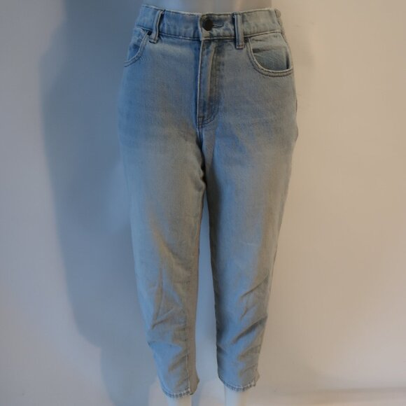 Womens Alexander Wang Ride Clash Light Blue Gray Track Pant Combo Denim Jeans 24 - Picture 2 of 14
